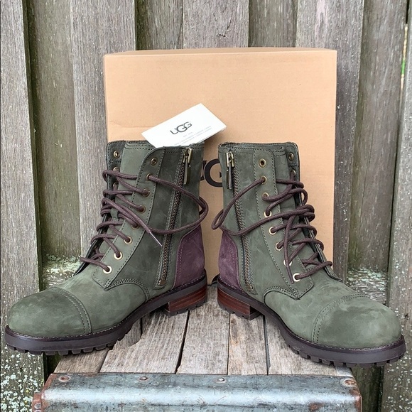 UGG KILMER NEW! Shearling Lined Zip Lace Up Boot - Picture 3 of 11